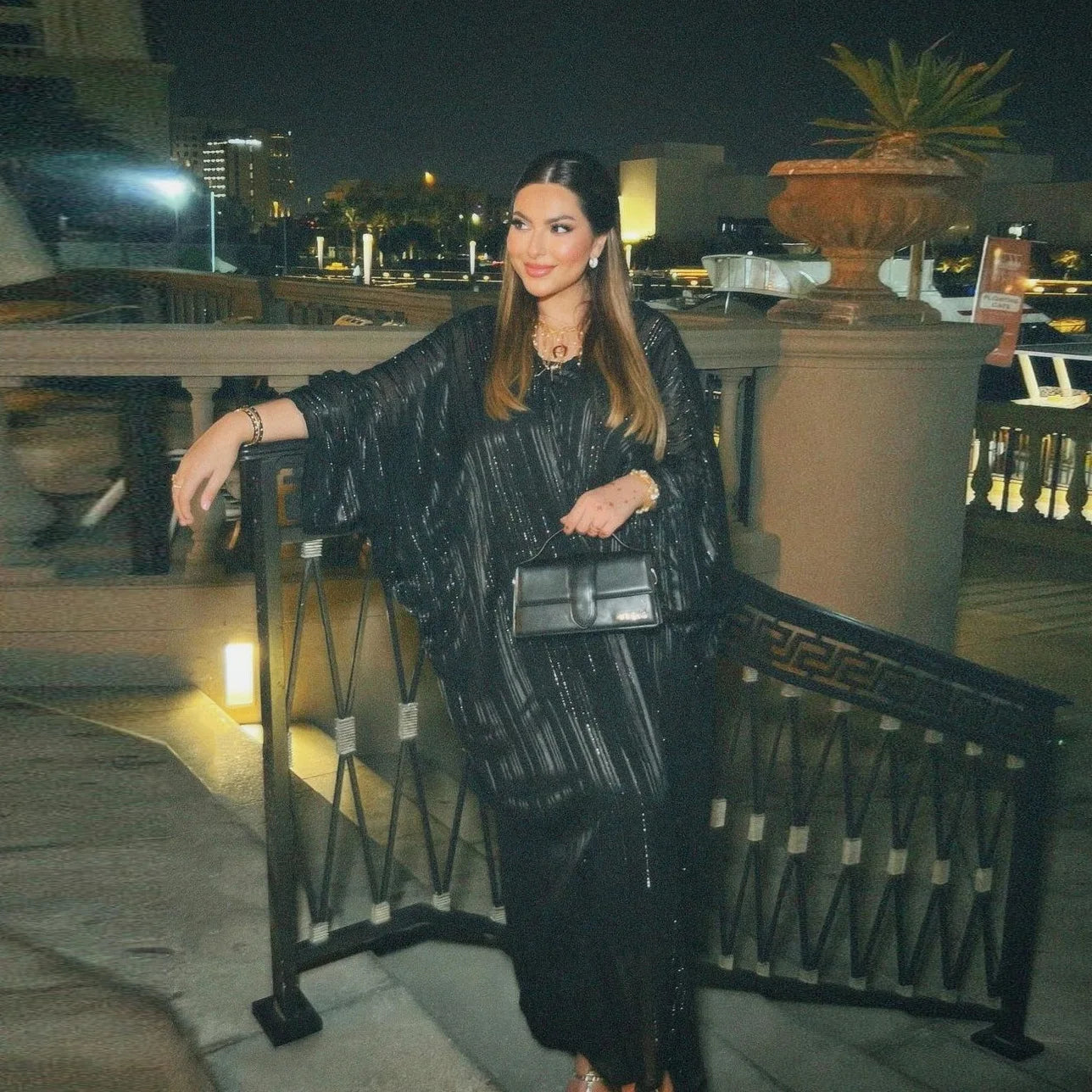 Luxury Shiny Abaya - Kaftan Dubai Style - Lumikova