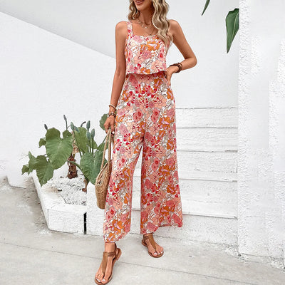 Elegant Floral Jumpsuit - Lumikova