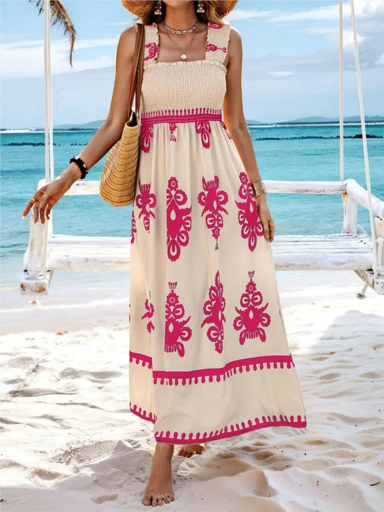 Summer Halter Beach Sundress - Lumikova