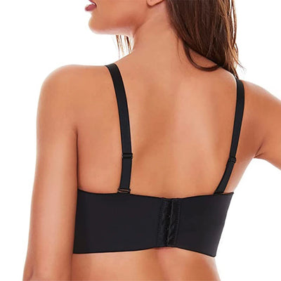 Full Support Non-Slip Convertible Bandeau Bra - Strapless Push up Bra - Lumikova