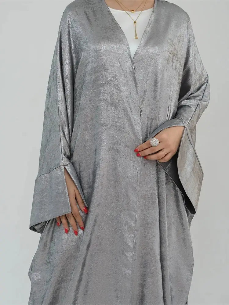 Satin Kimono - Dubai Modest Dress - Lumikova