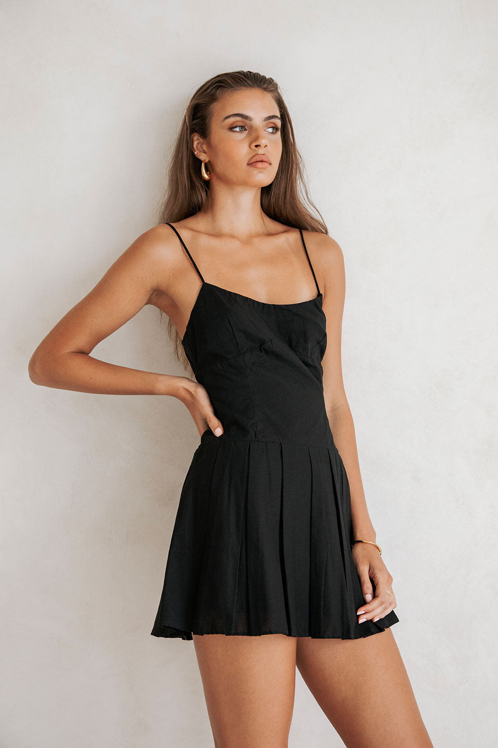 Angelica Elegant Dress - Black - Lumikova