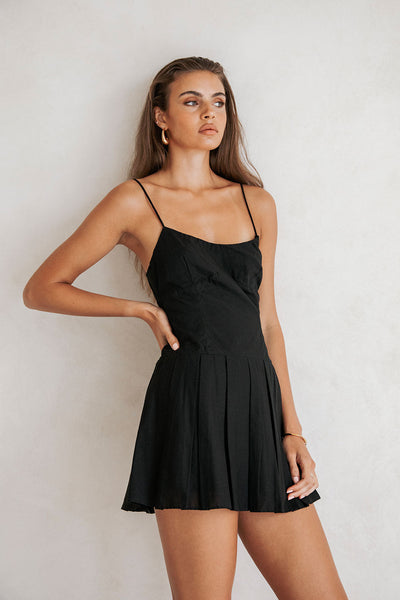 Angelica Elegant Dress - Black - Lumikova