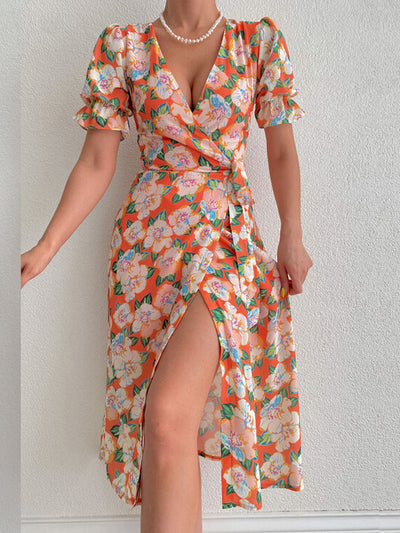 Aquitaine Wrap Dress - Floral Dream - Lumikova