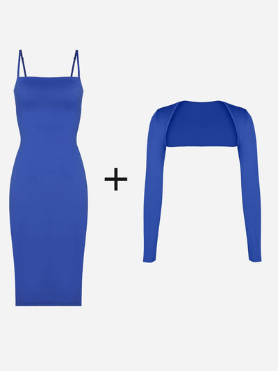 Shapewear Sculpting Midi Tube Dress or Shrug or Set