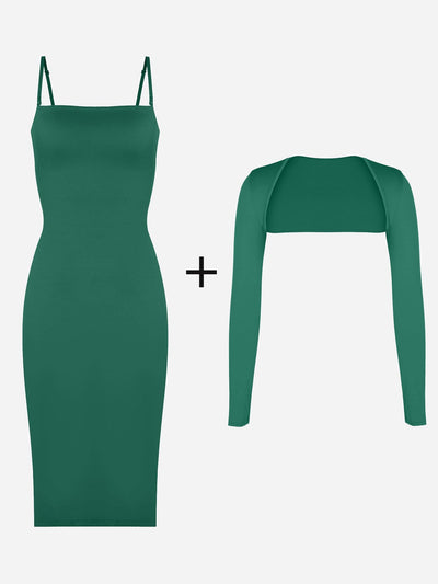 Shapewear Sculpting Midi Tube Dress or Shrug or Set