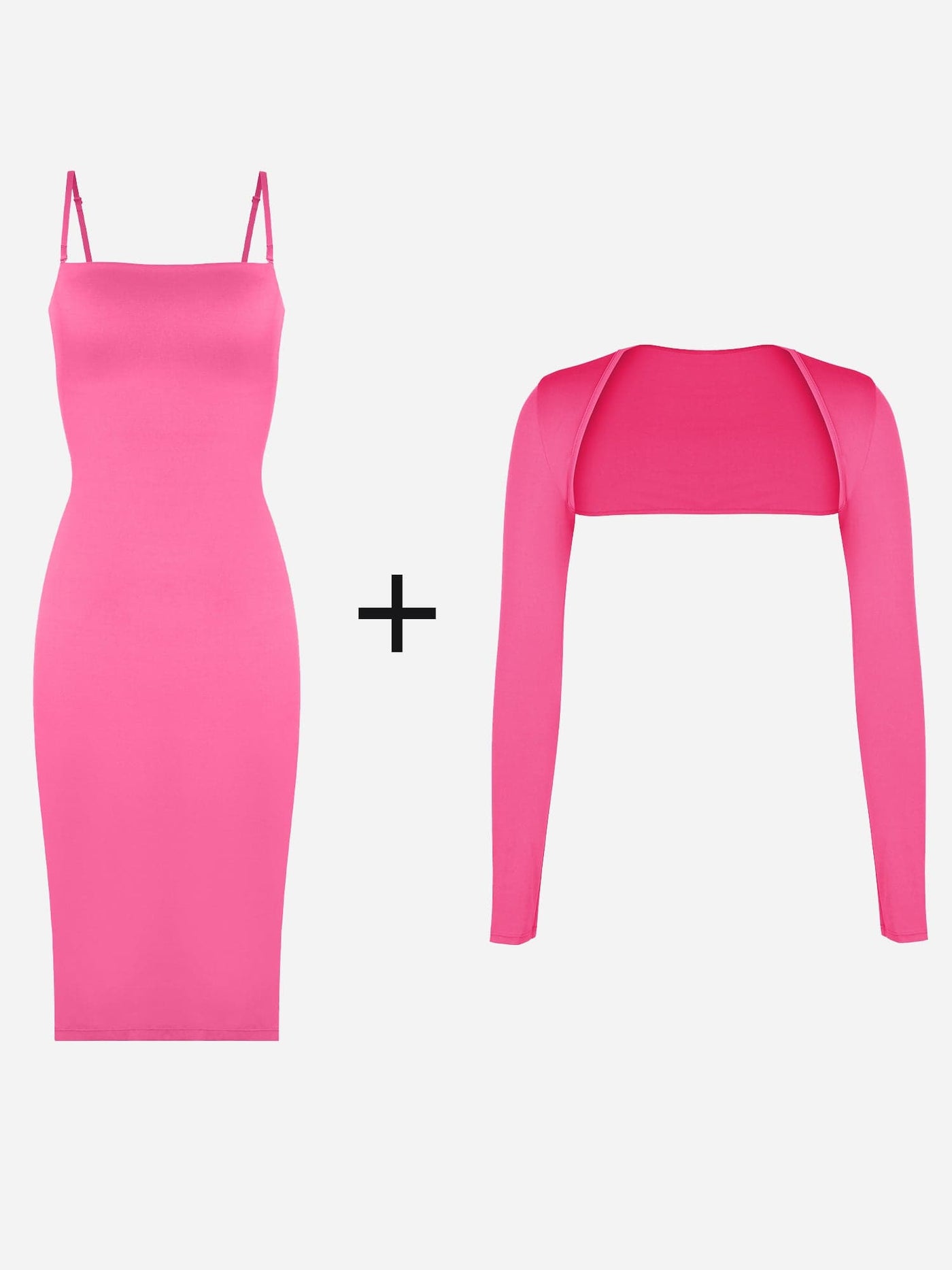 Shapewear Sculpting Midi Tube Dress or Shrug or Set