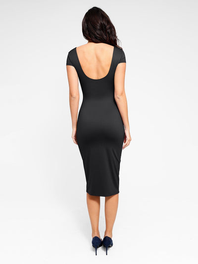 Shapewear Built-In Sculpting Midi Dress or Jumpsuit