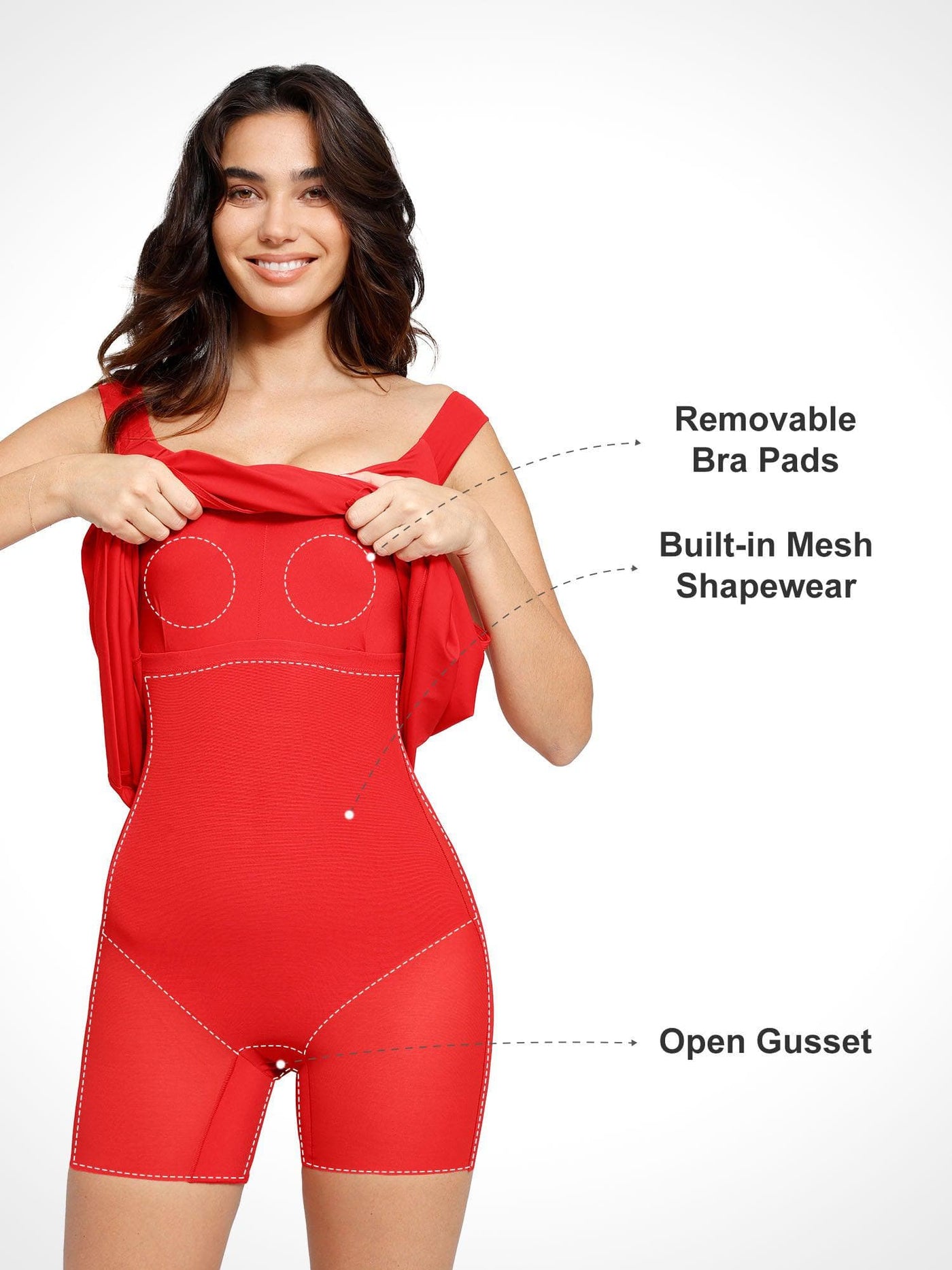 Shapewear Built-In Sculpting Midi Dress or Jumpsuit