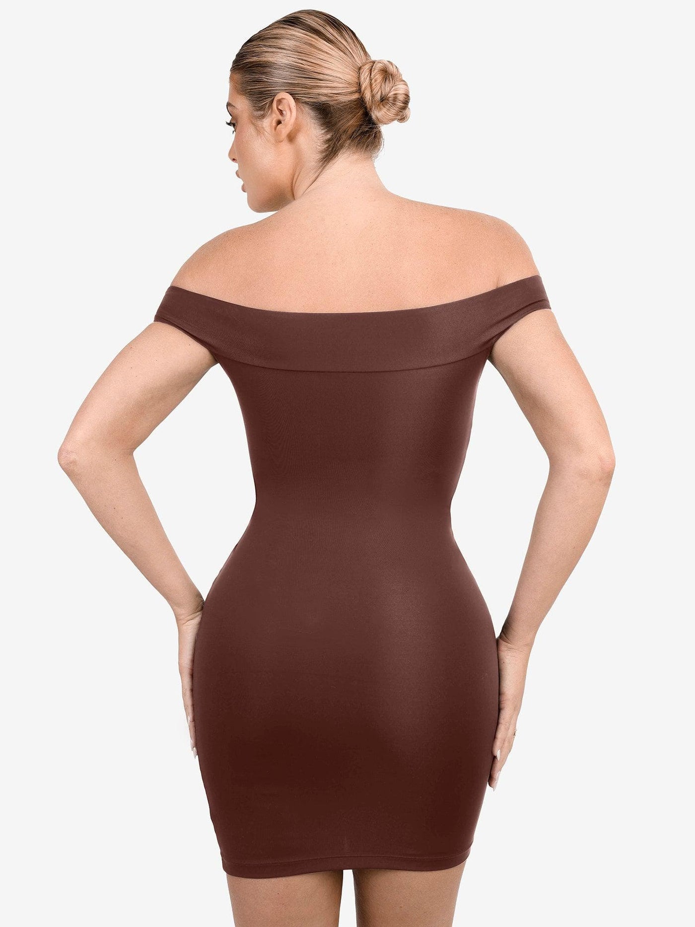 Shapewear Off-the-Shoulder Bodycon Mini Dress