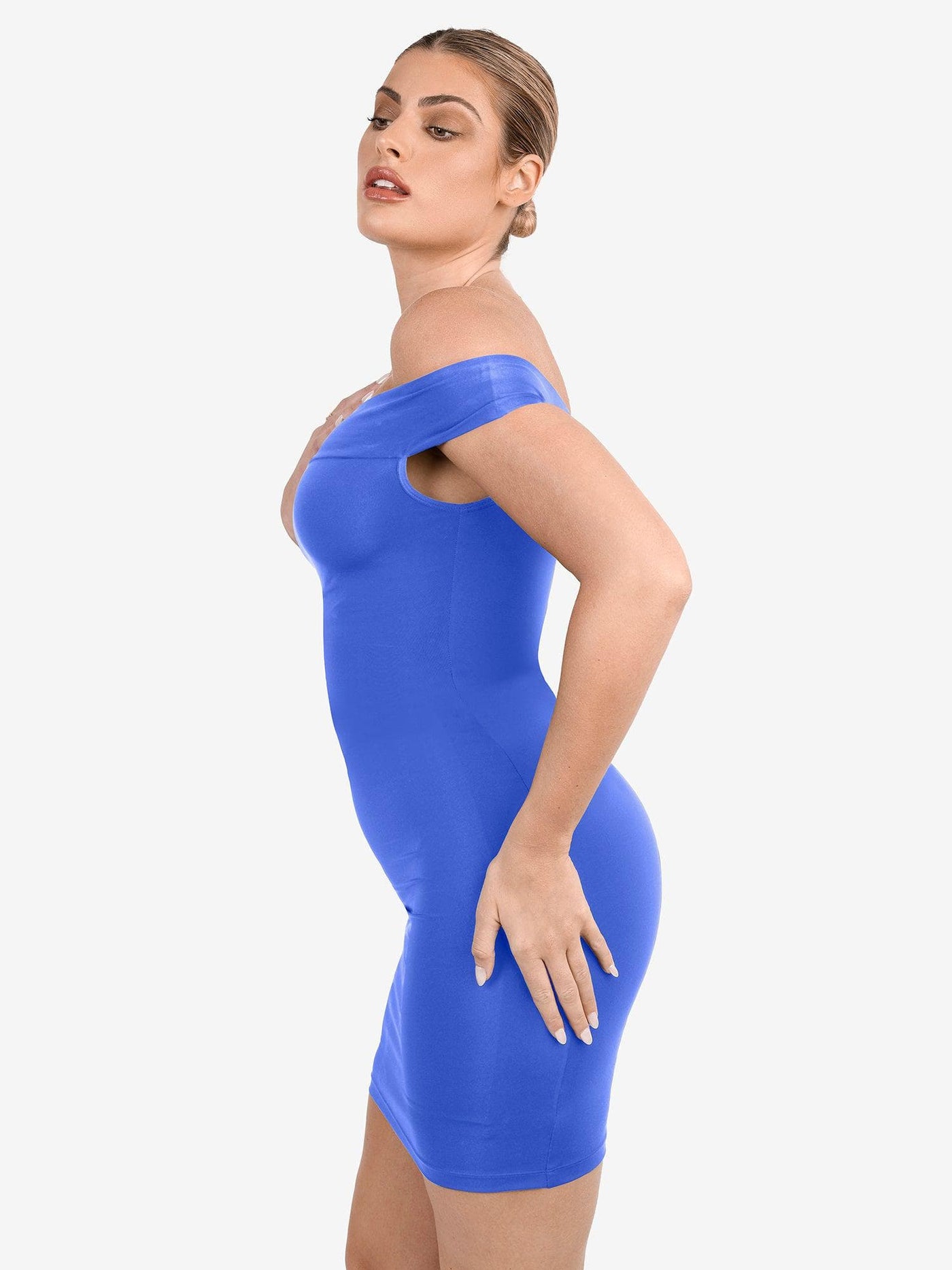 Shapewear Off-the-Shoulder Bodycon Mini Dress