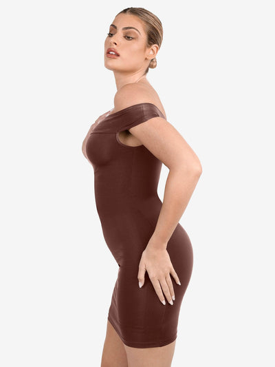 Shapewear Off-the-Shoulder Bodycon Mini Dress