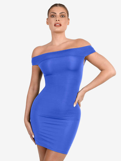 Shapewear Off-the-Shoulder Bodycon Mini Dress