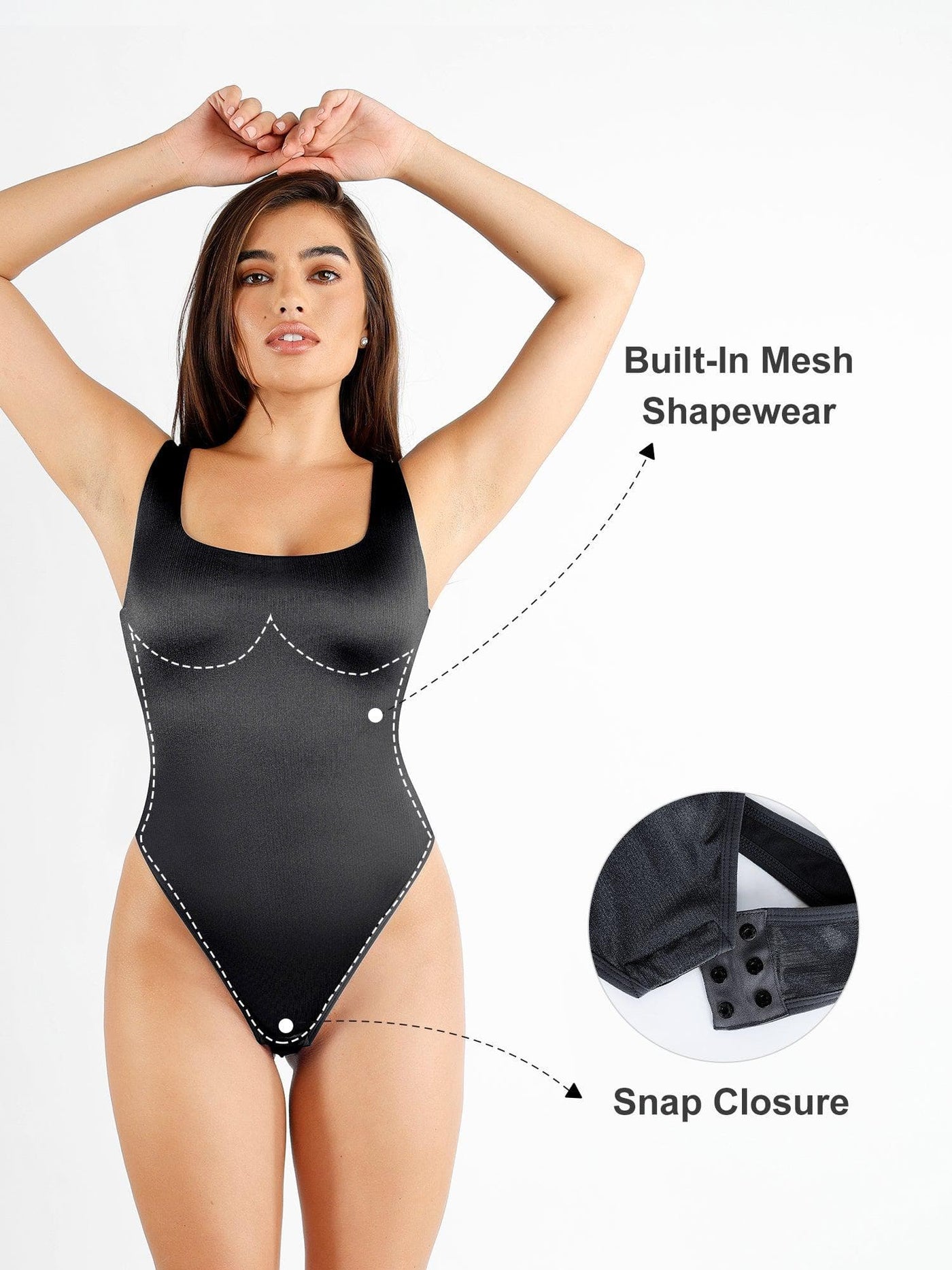 Shapewear Solid Shine Slimming Maxi Dresses or Bodysuit