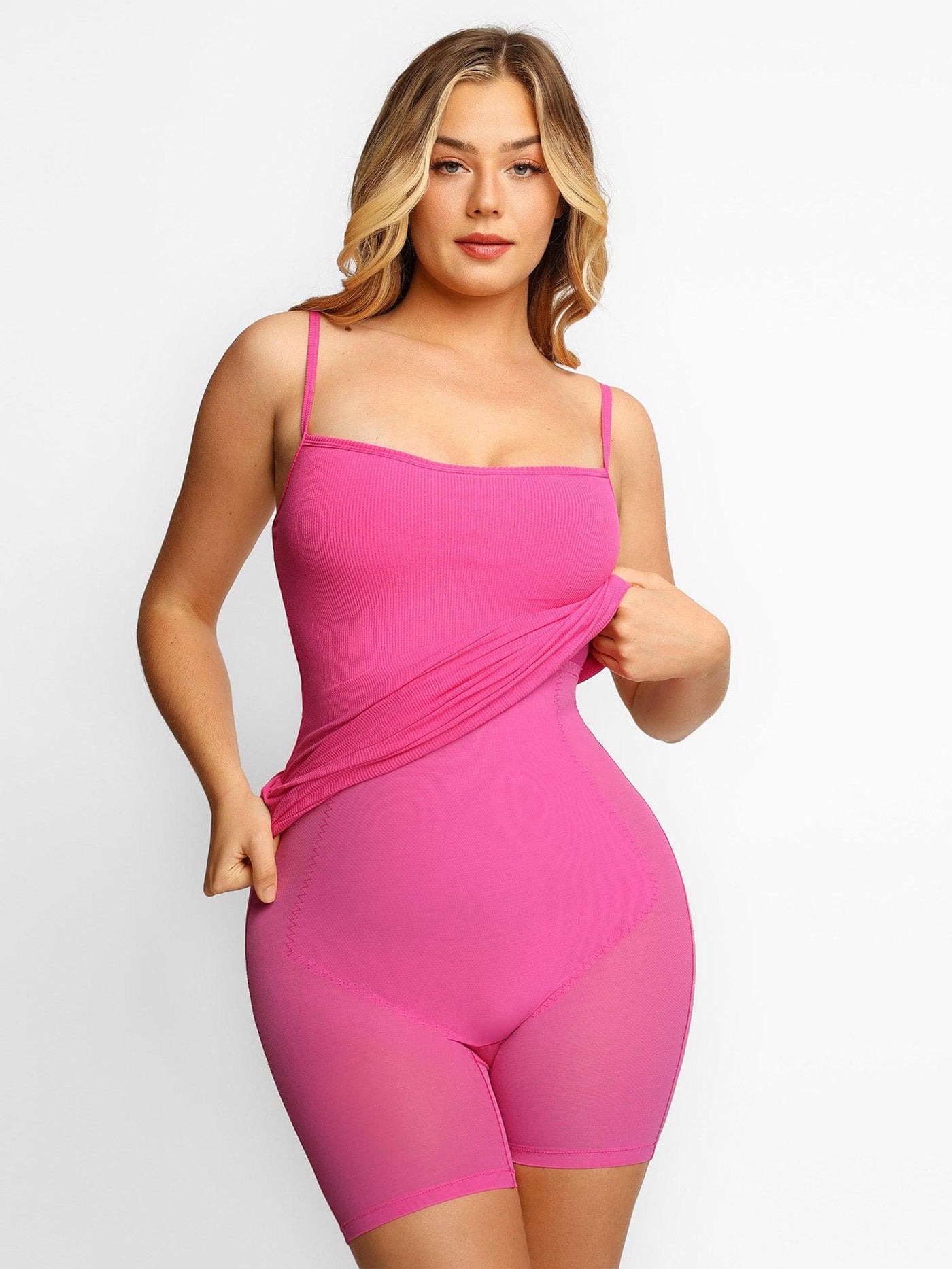 Shapewear Solid Modal Butt Lift Mini Slip Dress