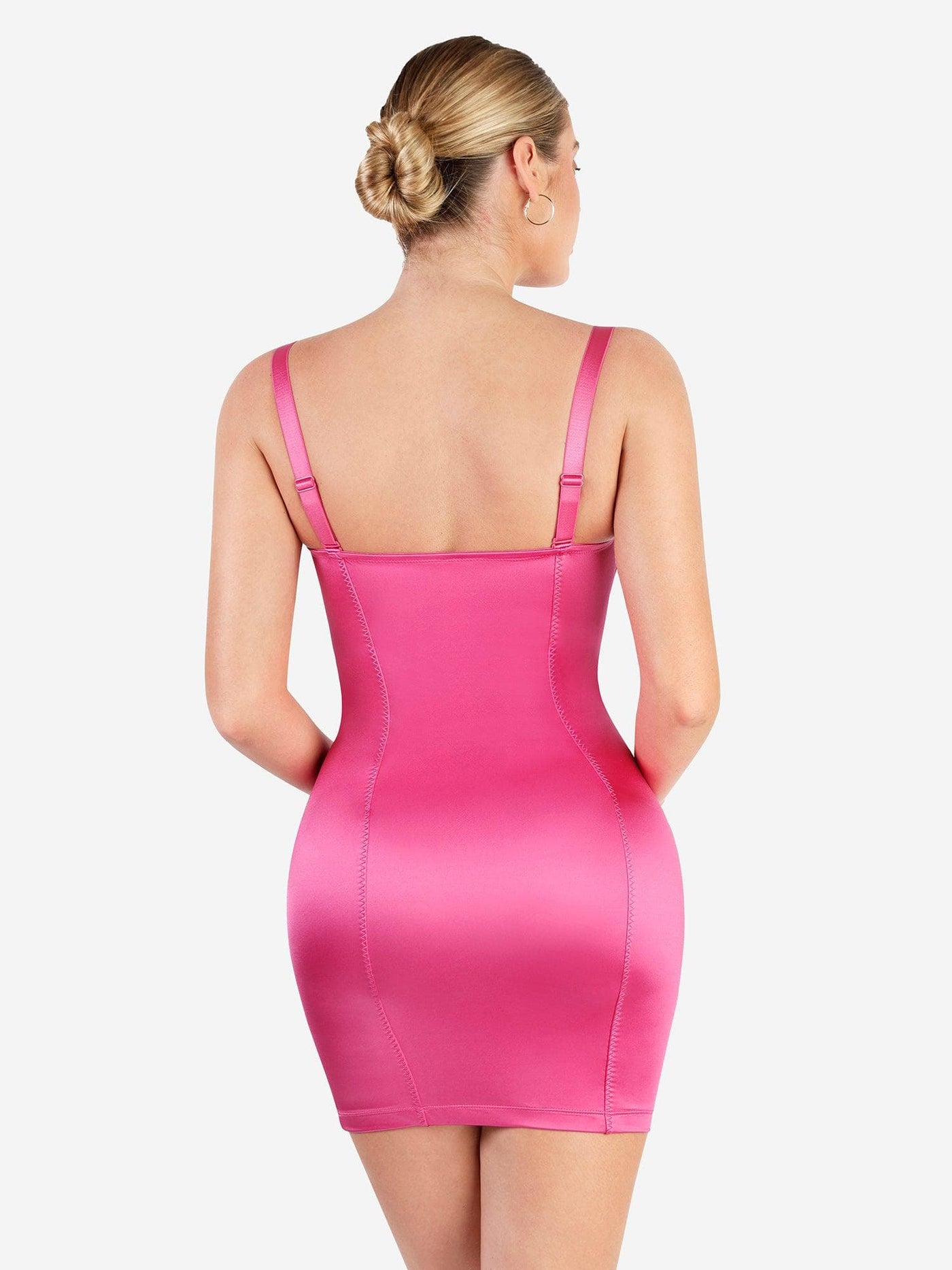 Shapewear Scuplting Satin Bustier Mini Dress