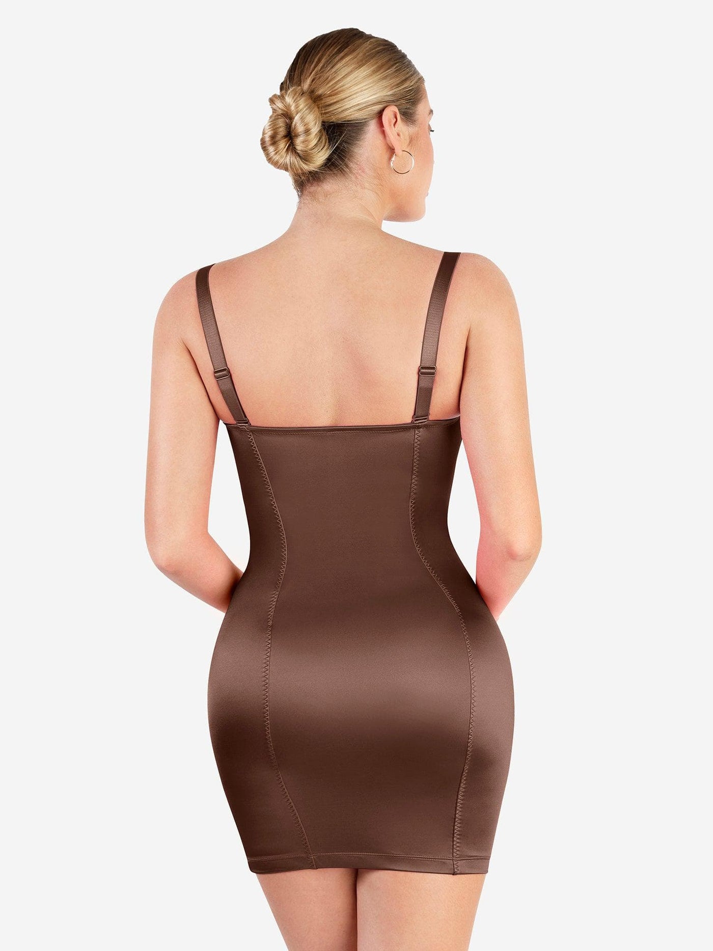 Shapewear Scuplting Satin Bustier Mini Dress