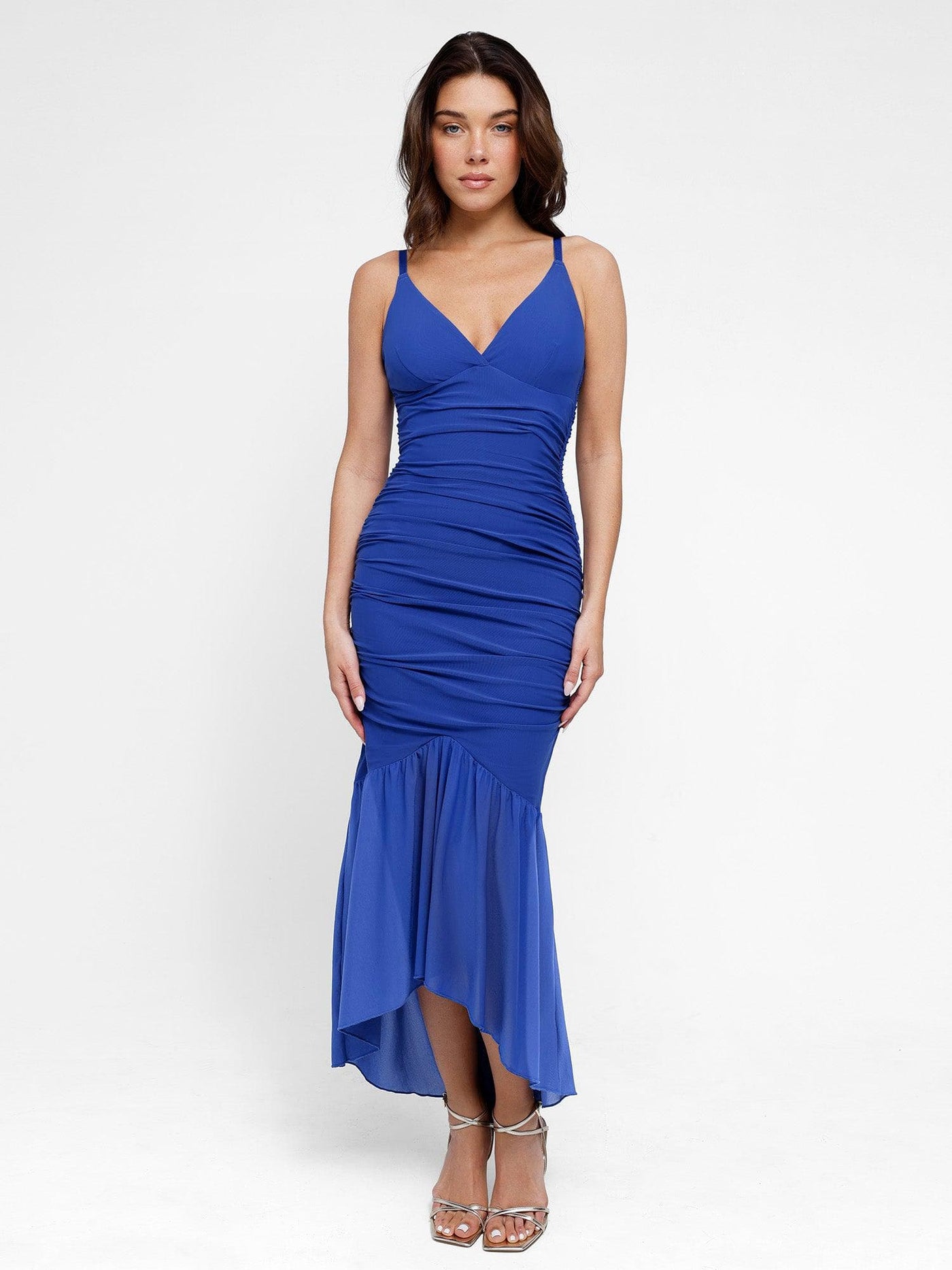 Shapewear Bluetag Cooling Ruched Mesh Bodycon Maxi Dress