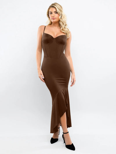 Shapewear Hourglass Corset Mermaid Maxi Dress