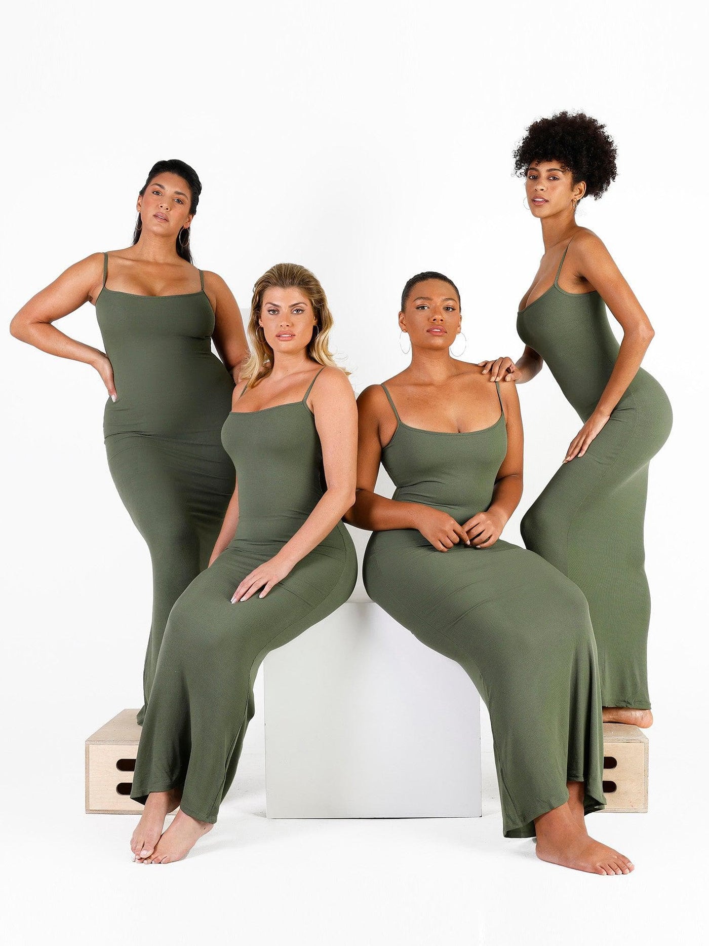 Shapewear Modal Slimming Maxi Slip Dress