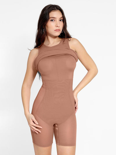 Shapewear Modal Tummy Control Midi Dresses