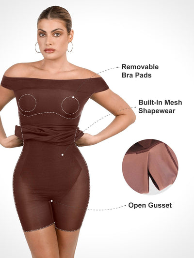 Shapewear Modal Tummy Control Midi Dresses