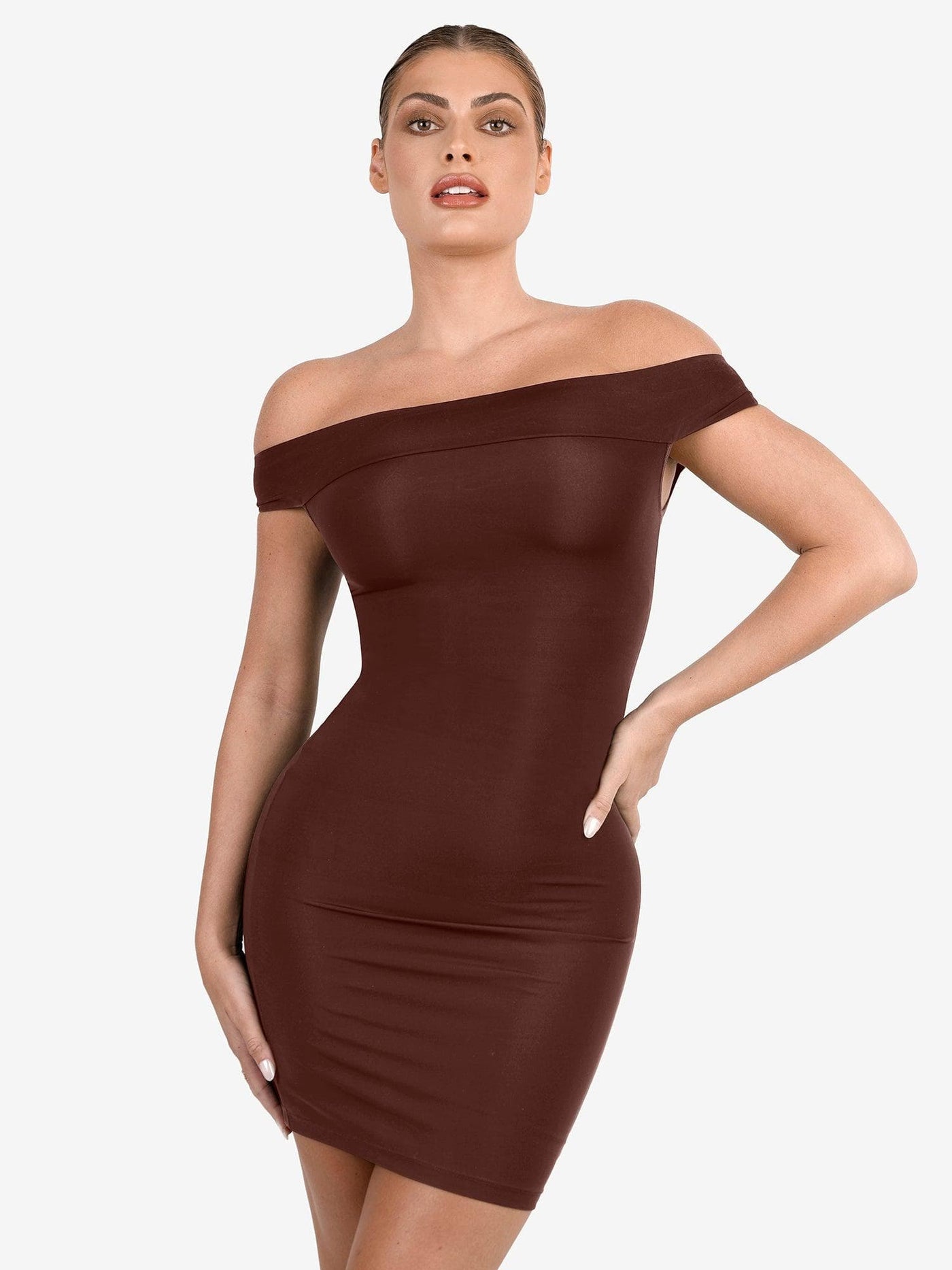 Shapewear Modal Tummy Control Midi Dresses